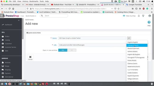PrestaShop how to add a quick access menu option in the back-office смотреть онлайн