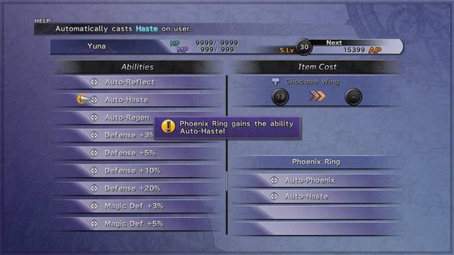 Final Fantasy X HD Remaster - Build Ultimate Armor with Auto Protect & Auto Haste смотреть онлайн