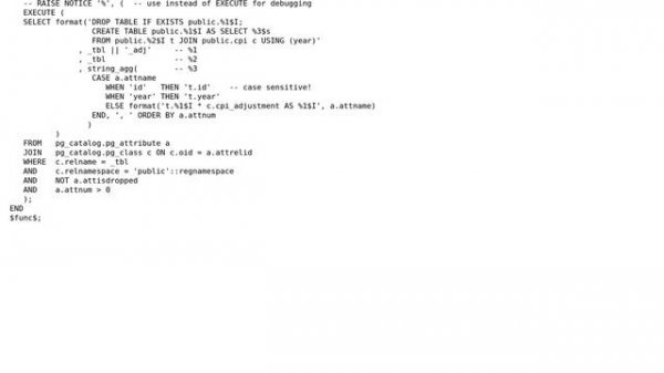 Postgresql return results of dynamic SQL (2 Solutions!!)
