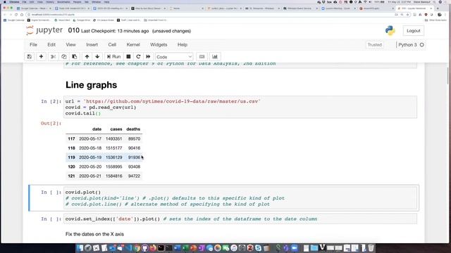 010a - Line graphs from pandas DataFrames смотреть онлайн
