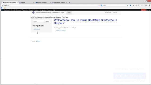 Drupal 7 - How To Install Bootstrap Subtheme смотреть онлайн