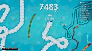 Snake.io Tiny Pro Snake vs Giant Noob Snakes - Epic Snakeio Gameplay