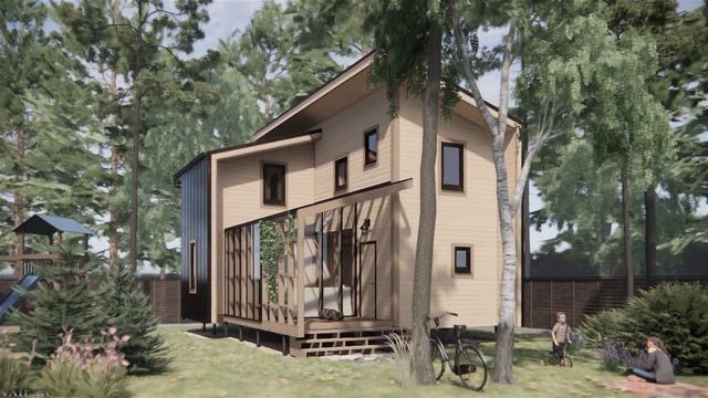 ПРОЕКТ МОДНОГО ДАЧНОГО ДОМА В ПОЛУШКИНО, МО. 2022. смотреть онлайн