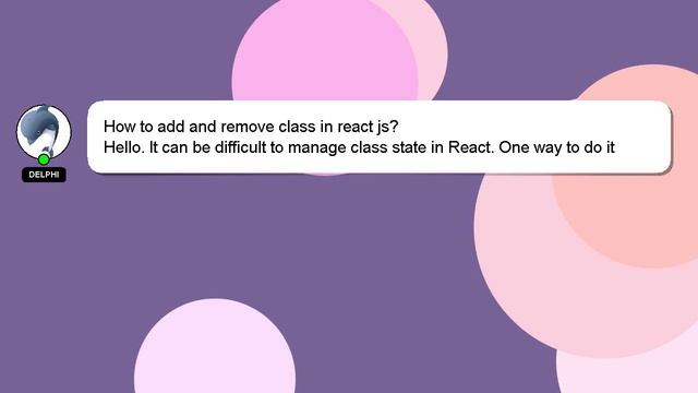 How to add and remove class in react js? смотреть онлайн