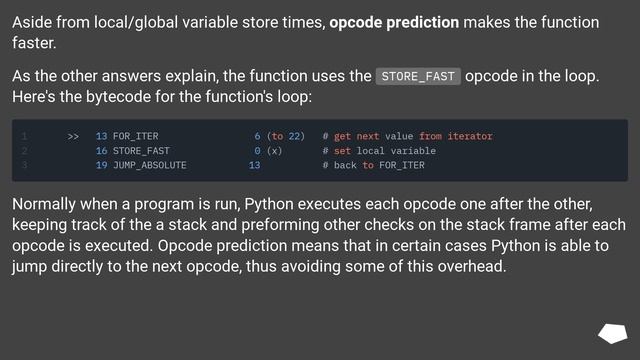 Why does Python code run faster in a function? смотреть онлайн