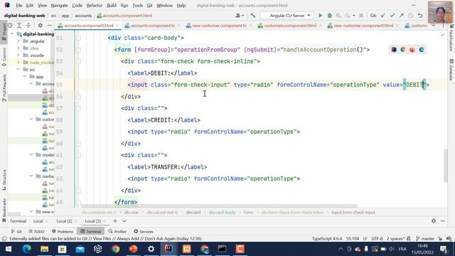 Part 4 Spring Angular Use case Digital Banking Angular Part 2 смотреть онлайн