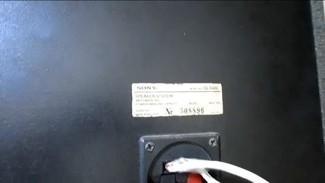 SONY SPEAKERS SS-E400 3 WAY SPEAKER SYSTEM смотреть онлайн