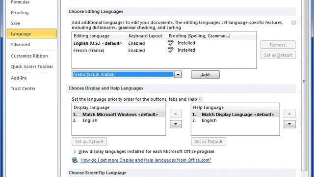 Excel 2010 Enable Editing of Multiple Languages in Office Programs смотреть онлайн