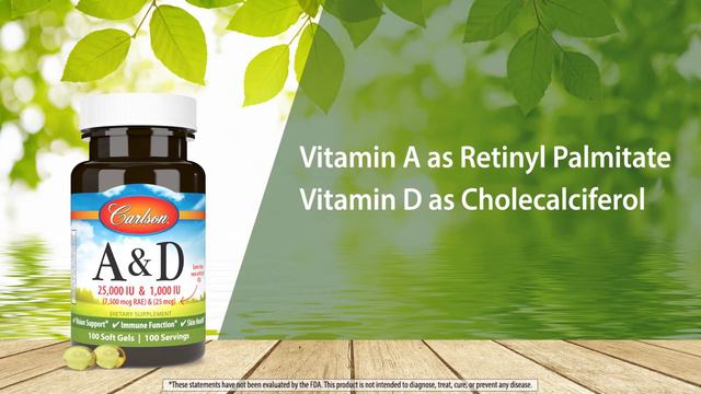 Vitamins A & D 25,000 IU (7,500 mcg RAE) + 1,000 IU (25 mcg) смотреть онлайн