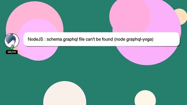 NodeJS : schema.graphql file can't be found (node graphql-yoga) смотреть онлайн