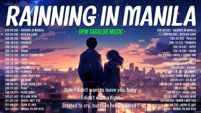 Raining in Manila 🎵 Chill OPM Love Songs With Lyrics 2024 🎧Top Trending Tagalog Songs Playlist смотреть онлайн