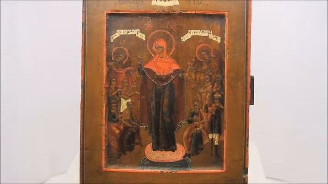 Купить икону - Старинная икона Богородицы Всех Скорбящих Радость. DR0422 смотреть онлайн