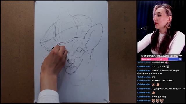 Рисуем животных в шляпках пастелью смотреть онлайн