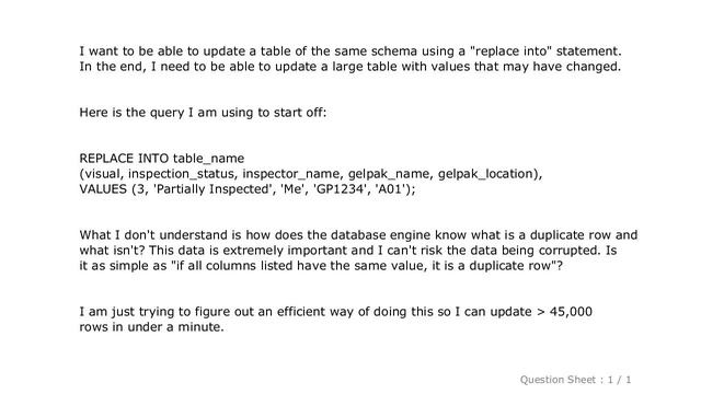 MySQL : Replace Into Query Syntax смотреть онлайн