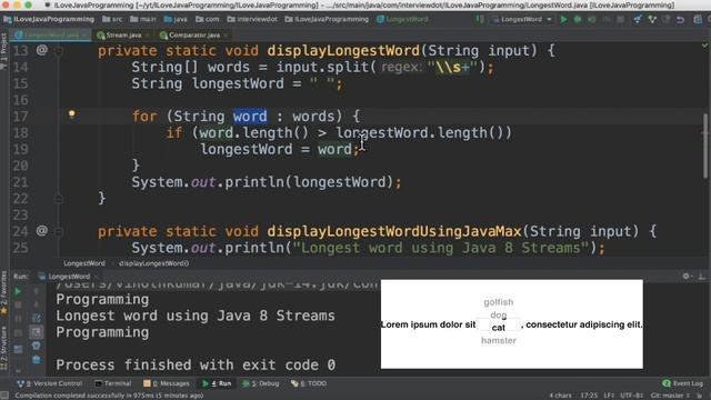 How To Use Java 8 Stream Max Method | Comparator | Find The Longest Word | InterviewDOT смотреть онлайн