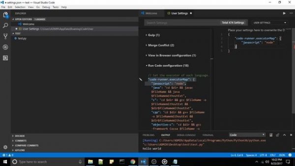 how to run python in vs code ?