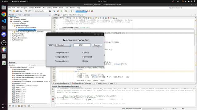 Temperature Converter GUI Using Java Swing смотреть онлайн
