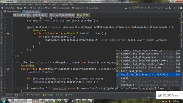 Android Firebase Firestore List Data part 2 retrieving data in list from Firestore смотреть онлайн