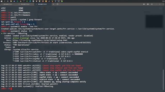 LFCE | Настройка OSPFv2 в openSUSE Leap 15.2 смотреть онлайн