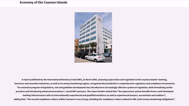 Economy of the Cayman Islands смотреть онлайн