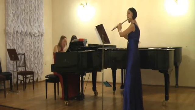 Франсе Соната для флейты и фортепиано ч1 смотреть онлайн