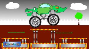 Моем монстр трак крокодил на мойке  Мультики про машинки