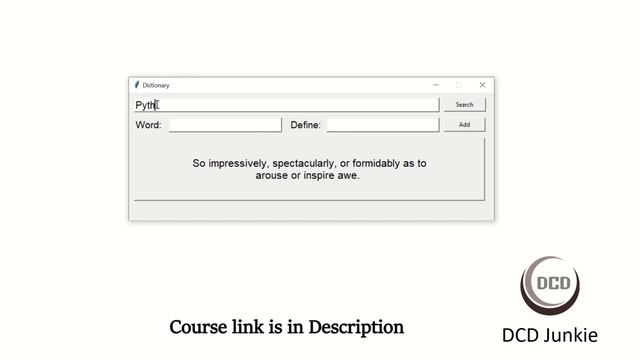 Web Scrapping in Python : Dictionary App with Tkinter смотреть онлайн