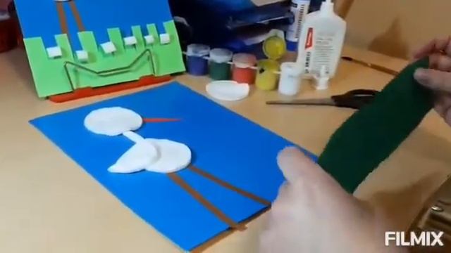 Аппликация «Аист»