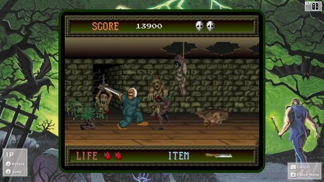 Namco Museum - Splatterhouse Gameplay (Direct-Feed Nintendo Switch Footage) смотреть онлайн