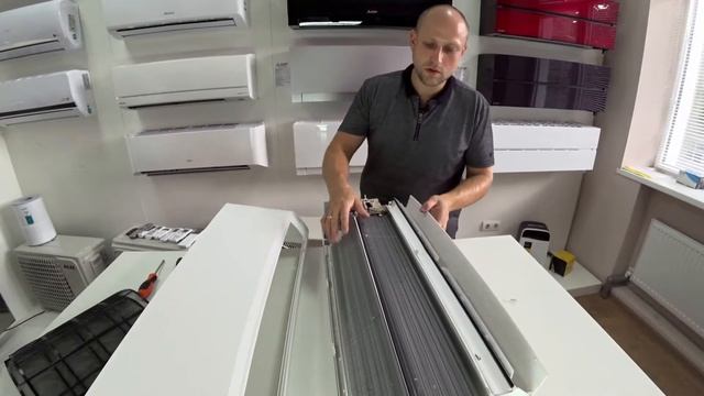 Как снять крышку внутреннего блока кондиционера Panasonic TZ смотреть онлайн