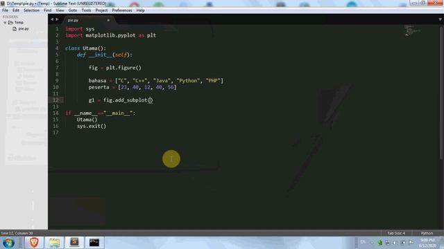 Python dan Matplotlib (04) Grafik Pie смотреть онлайн