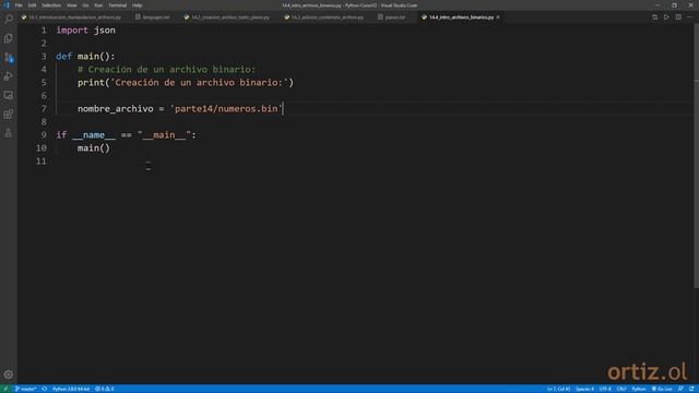 Python Curso V2: 312 Crear un Archivo Binario con el Modo de Trabajo wb en la Función open() смотреть онлайн