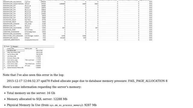 There is insufficient system memory in resource pool default to run this query смотреть онлайн