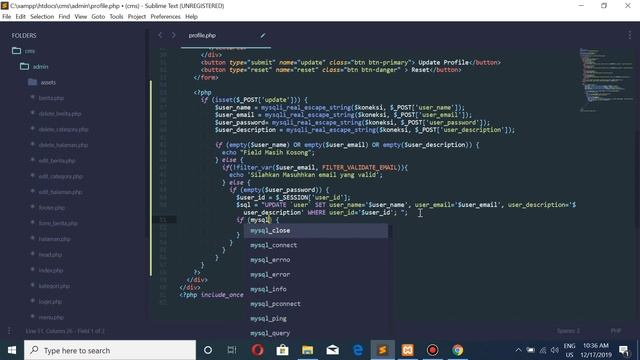 21# Update Profile User Yang Login PHP MYSQL смотреть онлайн