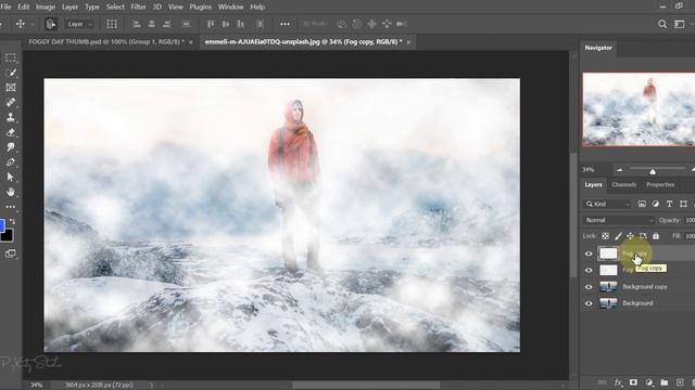 How To Create Fog In Photoshop | Without Mist Brush | Photoshop Tutorial смотреть онлайн