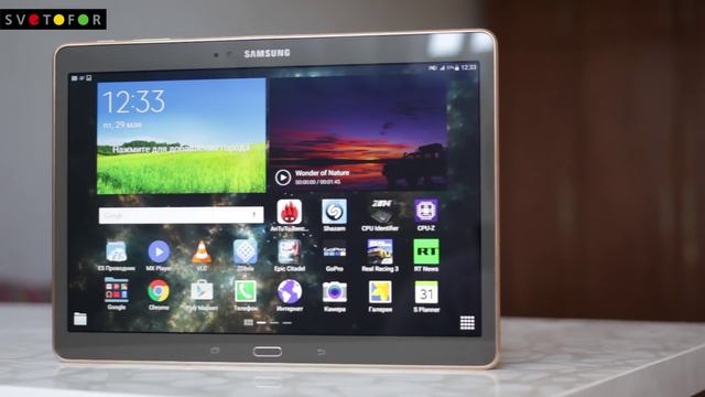 Видео обзор планшета Samsung Galaxy Tab S SM-T805 в интернет магазине Svetofor смотреть онлайн