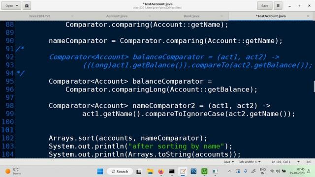 updating classes to use Comparator created using the simpler methods смотреть онлайн