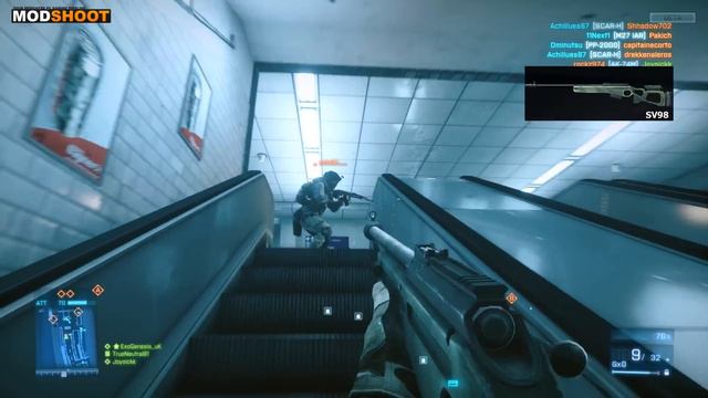 Battlefield 3 : Gun of the day! - SV-98 "NO SCOPE!" смотреть онлайн