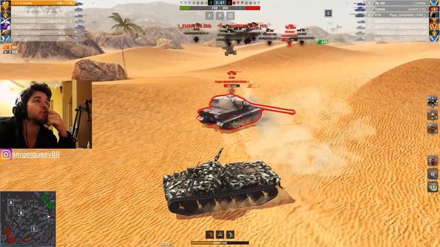 WoT Blitz - Игра головой.Обманул систему и набил ТОП дамаг- World of Tanks Blitz (WoTB) смотреть онлайн