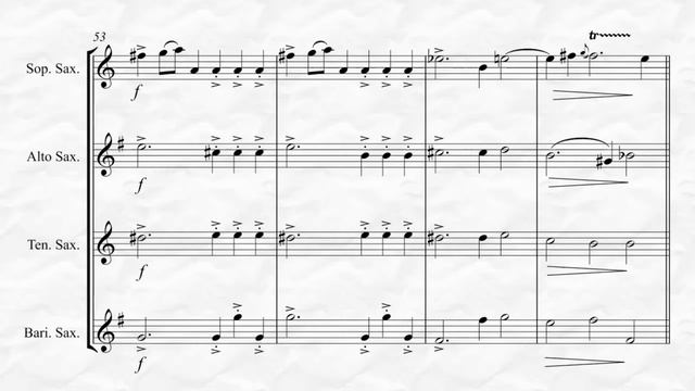 Handel - Water Music Suite No. 2 – 2. Alla Hornpipe (for Saxophone Quartet) смотреть онлайн