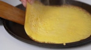 Жарятся за 30 секунд! Блины из кукурузной муки на кефире #домавместе