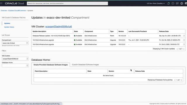 Upgrade Exadata Cloud at Customer VM Cluster to Grid Infrastructure 19c смотреть онлайн
