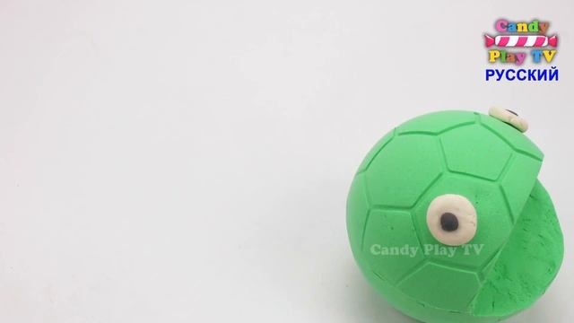 Учим цвета с Кинетическим Пеcком Mad Mattr и Play Doh | Лепим Пакмана из Кинетического Песка смотреть онлайн