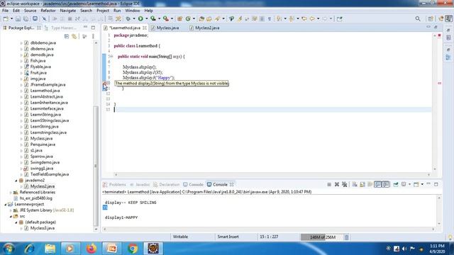 Java Method Visibility & Static vs Instance смотреть онлайн