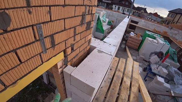 Монтаж ПЕРЕМЫЧЕК из ГАЗОБЕТОНА!ВСЕ сделано за ВАС! смотреть онлайн