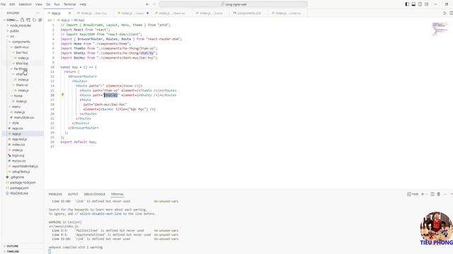 Bài 4. Sử dụng component Link của React Router Dom để chuyển giữa các Router trong menu смотреть онлайн