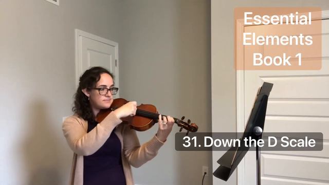 31. Down The D Scale (Essential Elements Book 1) Play Along