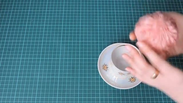 Чашка-игольница. Мастер-класс с подробным описанием работы.
