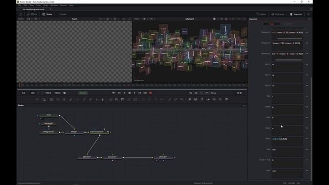 Blackmagic Fusion/Davinci Resolve - create an awesome neon word cloud (tutorial) смотреть онлайн