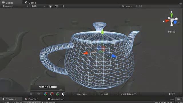 Meshiah (Unity mesh editor) - Mesh fading and backface visibility sliders смотреть онлайн